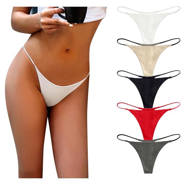 

women's panties women underwear cotton set thongs g seamless brazilian v waist, Black;pink