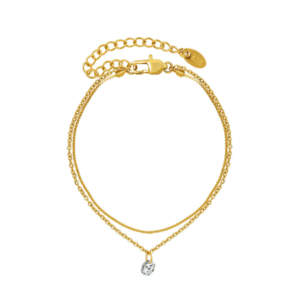 

charm bracelets french golden crystal bracelet snake chain and o with shiny zircon for women titanium steel fashion jewelry, Golden;silver