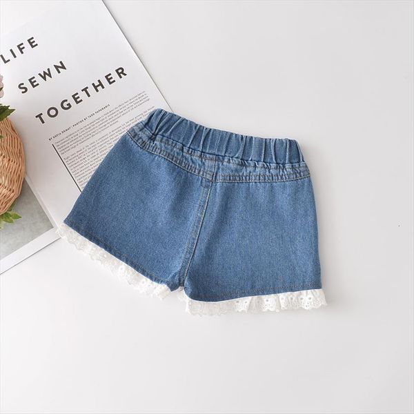 

fashion girls kids shorts girl denim pants toddler summer lace leggings children clothes for 2 7 years, Black