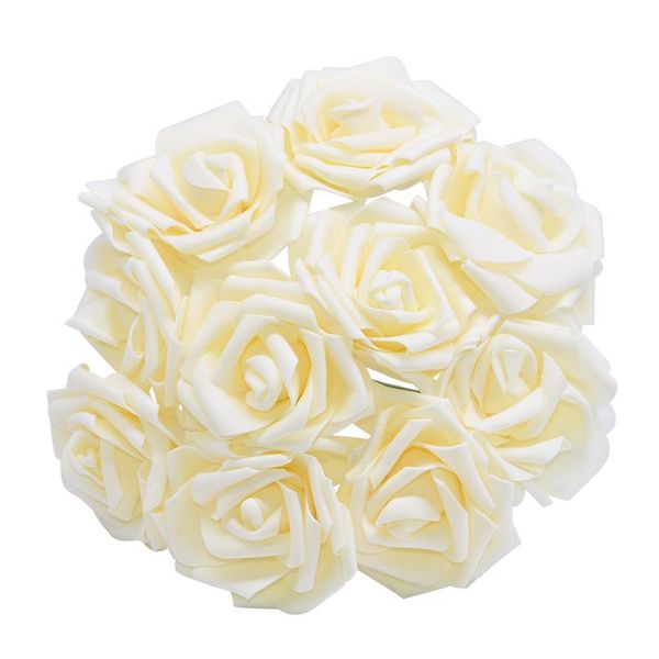 

10/20/30 heads 8cm artificial pe foam rose flowers bridal bouquet for wedding table home party decorations scrapbook di jllyni