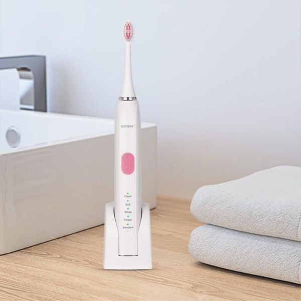 

smart electric toothbrush azdent sonic rechargeable adults ipx7 waterproof 5 cleaning modes dupont teeth brush 2021