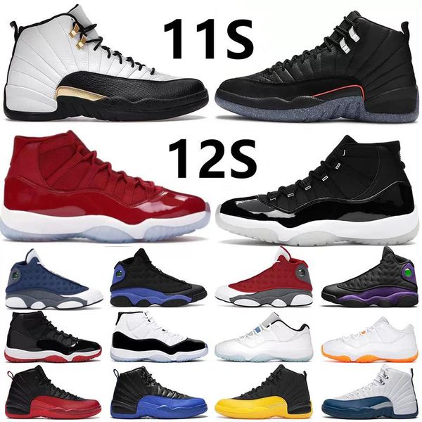 

2022 basketball shoes men women 12s royalty court purple mens new grind reverse flu game twist 11s cool grey legend blue low concord 13s