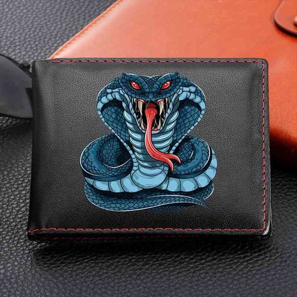 

cobra customized printing mens wallets male coin pocket purse money bag credit portomonee carteria, Red;black