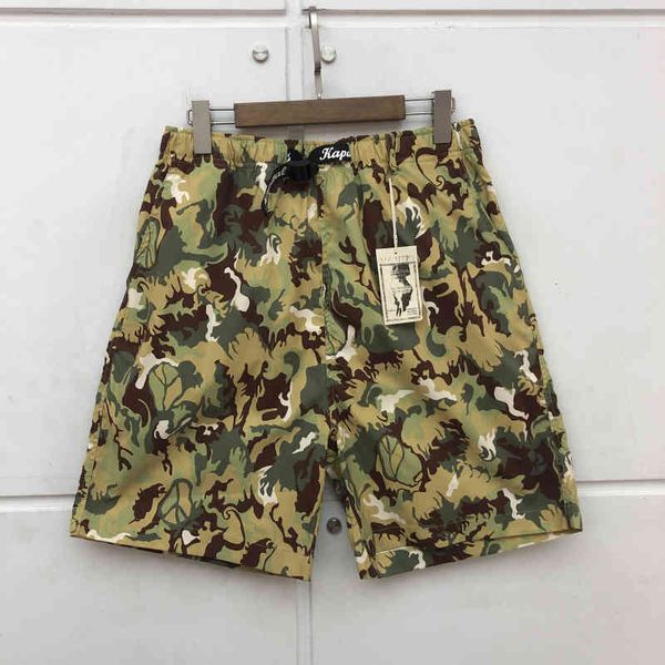 

men's shorts casual street style cotton shorts, classic comfortable leopard and tiger skateboarding kapital camouflage, in 2021, # d286, White;black