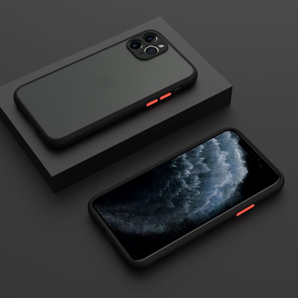 Matte Handyhüllen für iPhone 13 12 Mini 11 Pro Max XS X XR 7 8 Plus Skin Touch Kameraschutzhülle