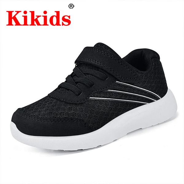 

kid new kids breathable boys girls sport children casual sneakers baby running mesh canvas shoes 210303, Black
