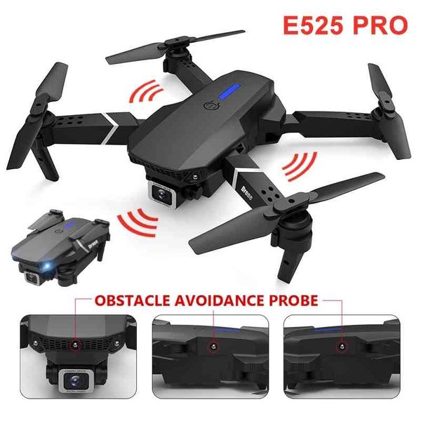 

e525 pro rc drone with obstacle avoidance 4k wifi height hold mini dron fpv dual camera follow me quadcopter drones toys