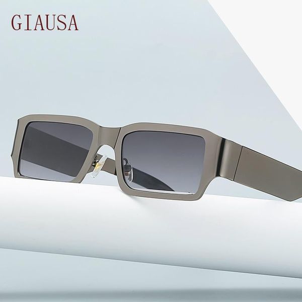 

sunglasses giausa 2021 european and american fashion frame small face metal glasses night vision goggles, White;black