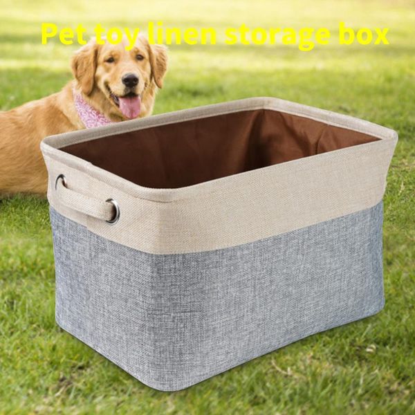 

dog apparel storage clothes organizer chest organization washable foldable canvas pet shoes basket handle toy
