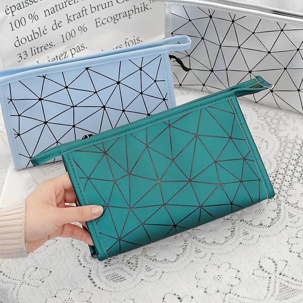

cosmetic bag women's portable travel carrying large capacity skin care products storage waterproof pu wash