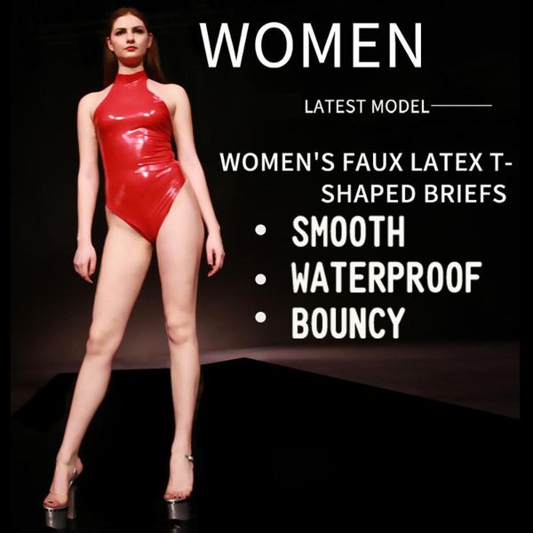 

pvc shiny catsuit backless high cut swimsuit zipper open crotch bodysuit sukumizu swiming bathing suit women swimwear body