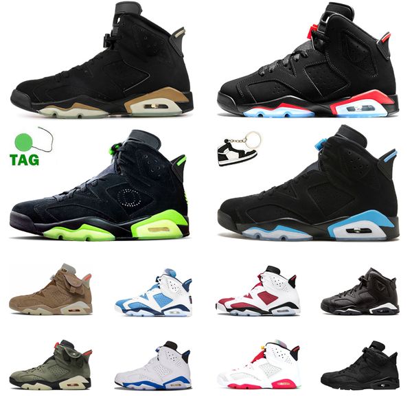 

6 6s men basketball shoes dmp unc infrared reflective carmine triple black mens sneakers trainer jogging sports
