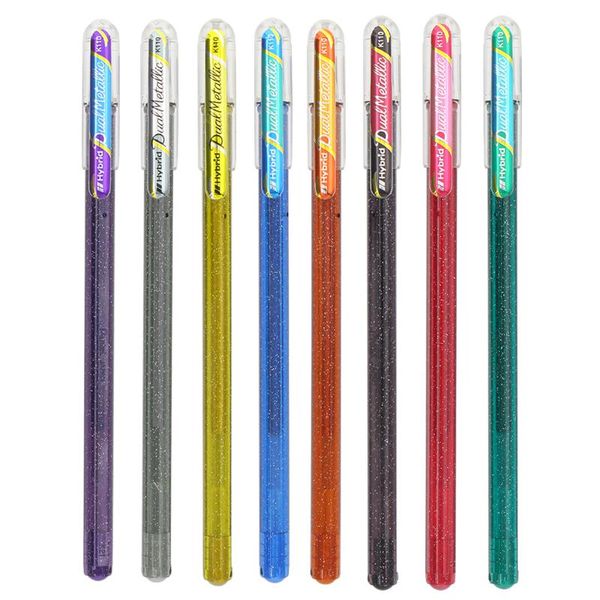 

gel pens 1 piece japan pentel flash 2 colors in one pen high light greeting card color k110