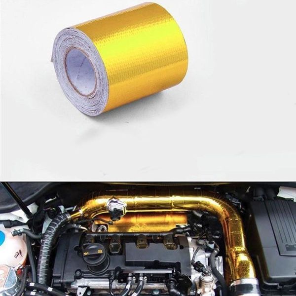 

manifold & parts automobile exhaust pipe repair tool for e46 5cmx5m aluminum reinforced tape bonded backing heat shield wrapped air inle