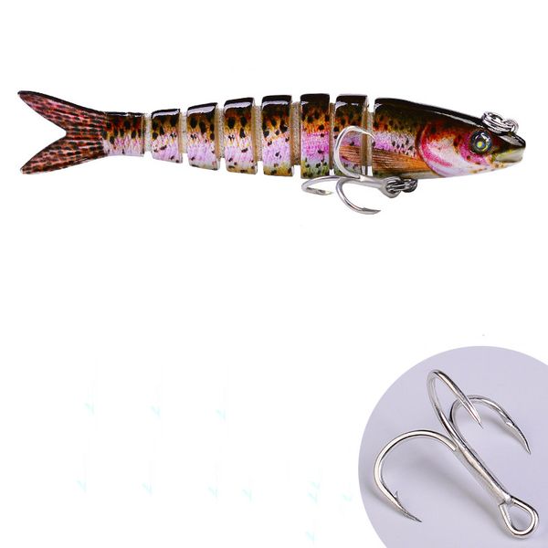 DHL Transporte 10 Color 9 cm 7G Bass Pesca isca de água freshwater lure swimbaits lentamente afundando engrenagens lifelike isca glide isca kits kits