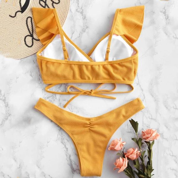 

one-piece suits 2021 bikini high waist strapless women swimwear swimsuit padded bathing suit monokin pure color #36