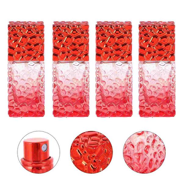 

storage bottles & jars 4pcs glass perfume bottle portable spray empty 27ml