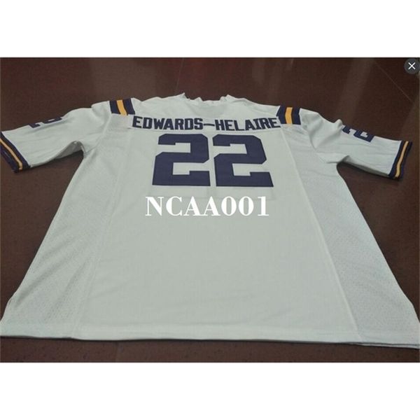 

men #22 purple white clyde edwards-helaire lsu tigers alumni college jersey or custom any name or number jersey, Black