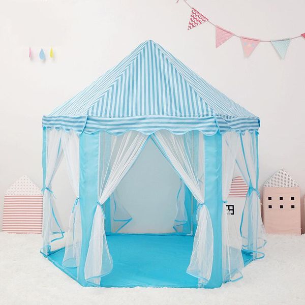 

tents and shelters play house game tent toys portable princess folding castle gifts toy for kids children girl mosquito proof