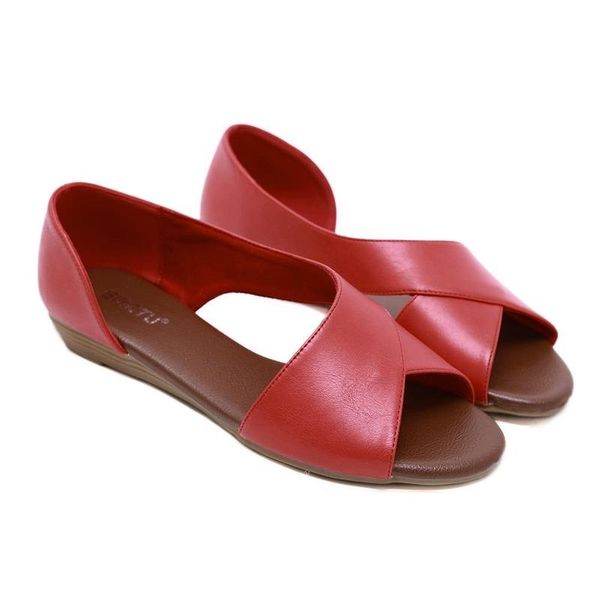 

sandals women's ladies roma flat solid peep toe fish mouth casual shoes open flat-heeled mother, Black