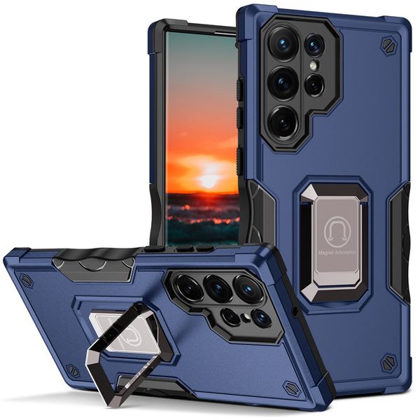 Hybrid-Telefonhüllen für iPhone 13 Pro Max 12 11 XR X 7 8 PLUS Hülle 2 in 1 TPU PC Armor Kickstand mit Opp-Taschen