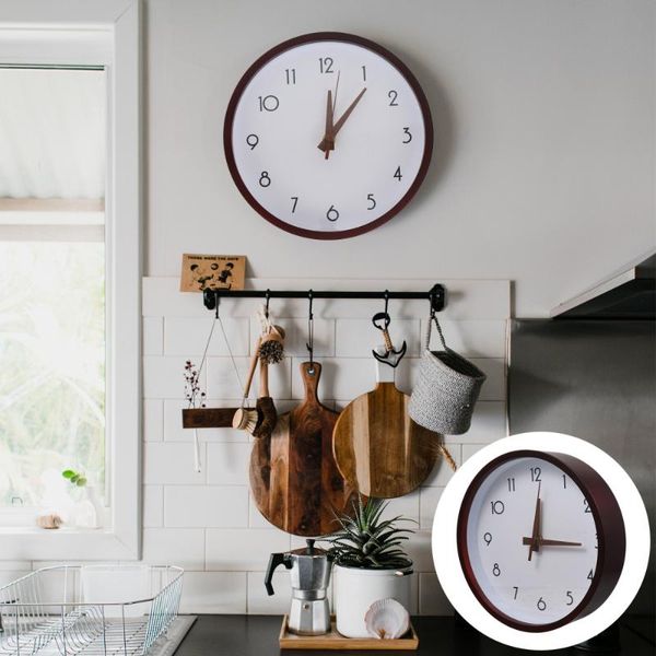 

wall clocks 1pc decorative round clock battery operated home decor ornament