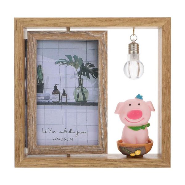 

frames 1pc double-side rotating po frame cartoon deskadornment