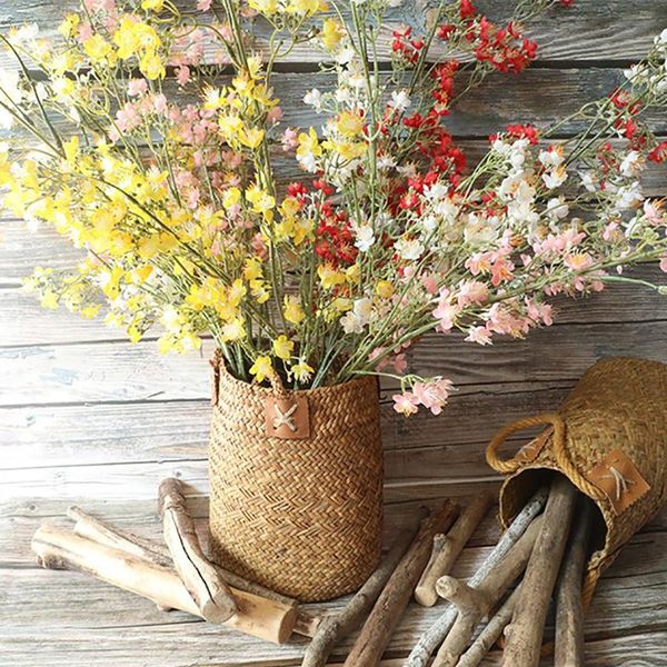 

new gypsophila artificial flowers white branch babies breath fake flowers branch home wedding decoration autumn