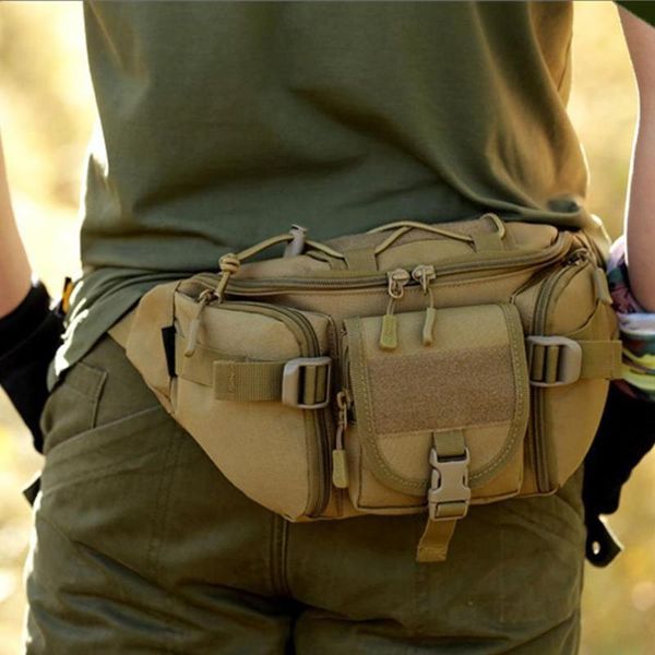 

outdoor bags tactical men waist pack nylon hiking water bottle phone pouch sports army military hunting climbing camping belt bag