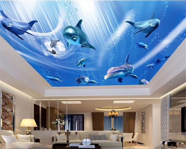 

wallpapers modern home decoration wallpaper cute dolphin swims underwater decorating zenith animal mural