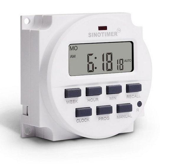 

timers 50pcs 15.98 inch digital 220v 110v 24v 12v ac 7 days programmable timer switch with ul listed relay inside tm618n