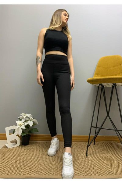 

women's leggings black wide belt high waist eyebrow corset tights bendeebutik2262