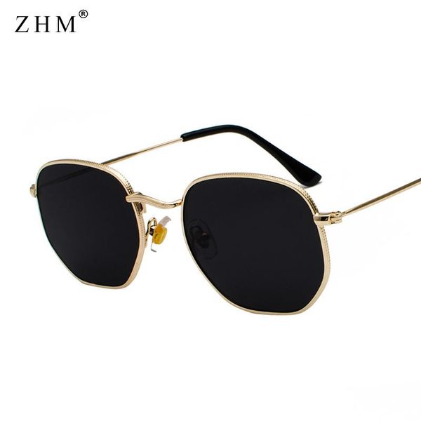 

sunglasses 2021 vintage men square metal frame pilot mirror classic retro sun glasses women luxury summer eyewear, White;black