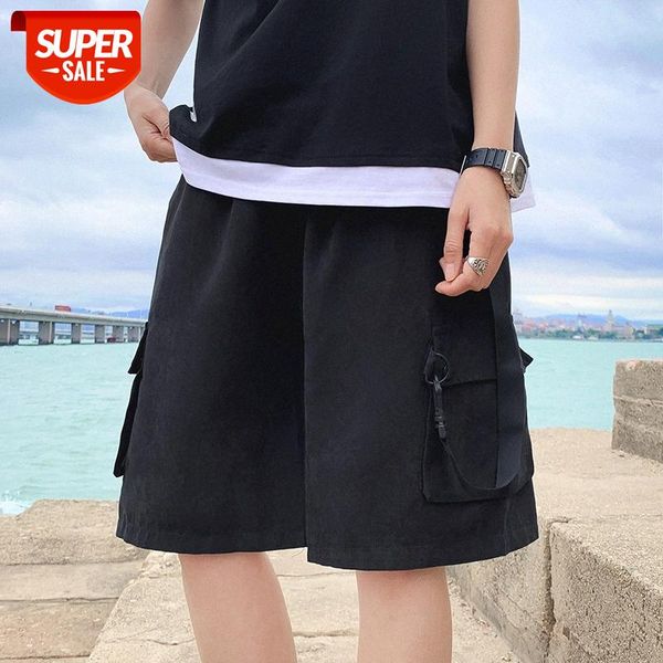 

yemi fashion|hong kong style five-point pants men's functional ribbon workwear shorts casual loose #318p, Black