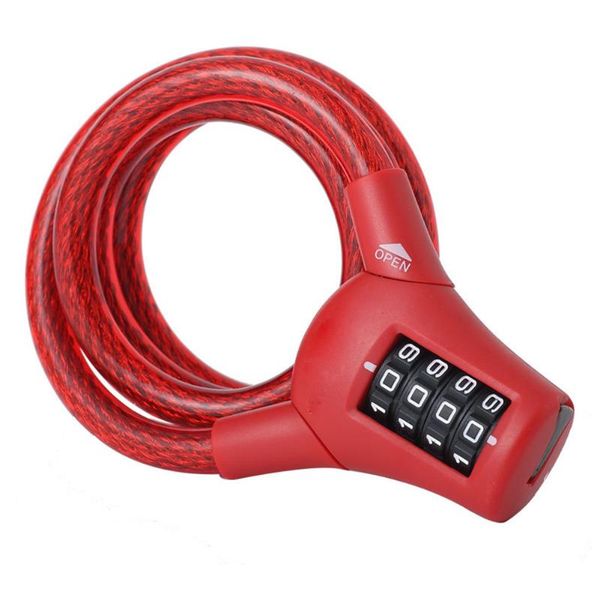 

bike locks outdoor steel cable accessories cycling bicycle lock portable universal protection chain anti theft combination mini security