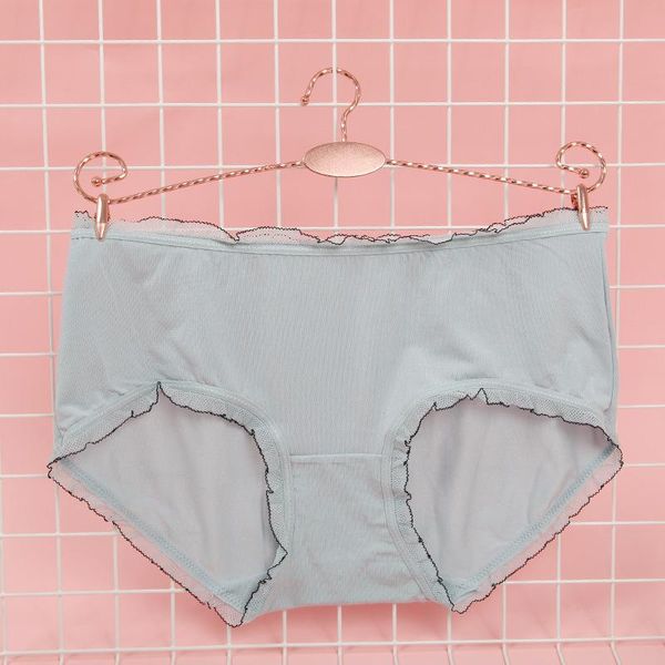 

women's panties ladies briefs high stretch french lace low waist girl japanese modal underwear, Black;pink