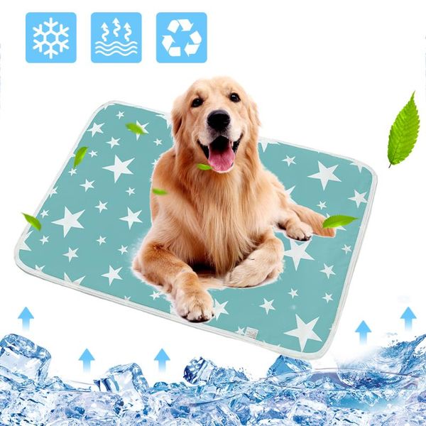 

kennels & pens dog colling mats bed waterproof pet pad breathable puppy pee pads washable reusable cotton mat cushion accessory