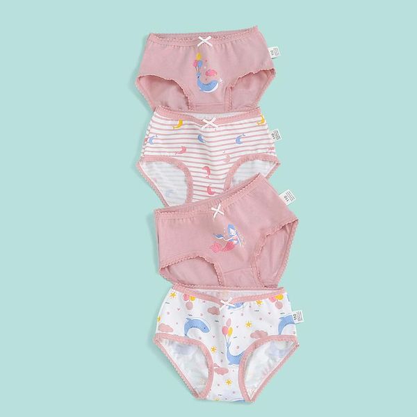 

panties children's underwear girl's pure cotton flat angle little triangle shorts lace middle big girl baby does not clip, Camo