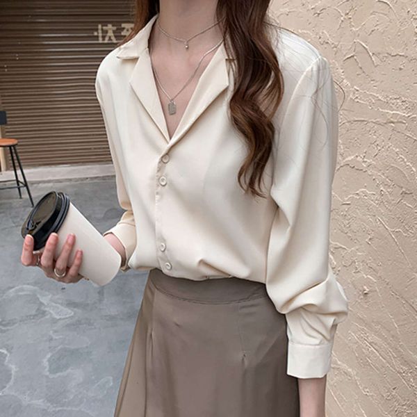 

luxury design and new chiffon in autumn shirt winter women's 2020 2021, White