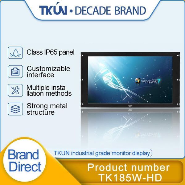 

18.5-inch widescreen high-definition industrial outdoor high-brightness rack-mounted ips professional surveillance display1