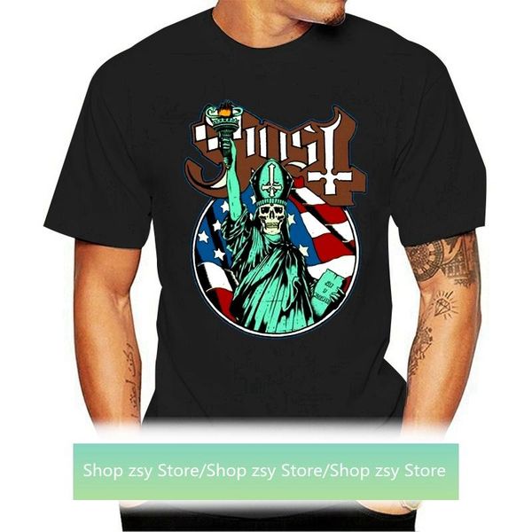 

women's t-shirt ghost t shirt liberty papa emeritus 100 official bc metal, White