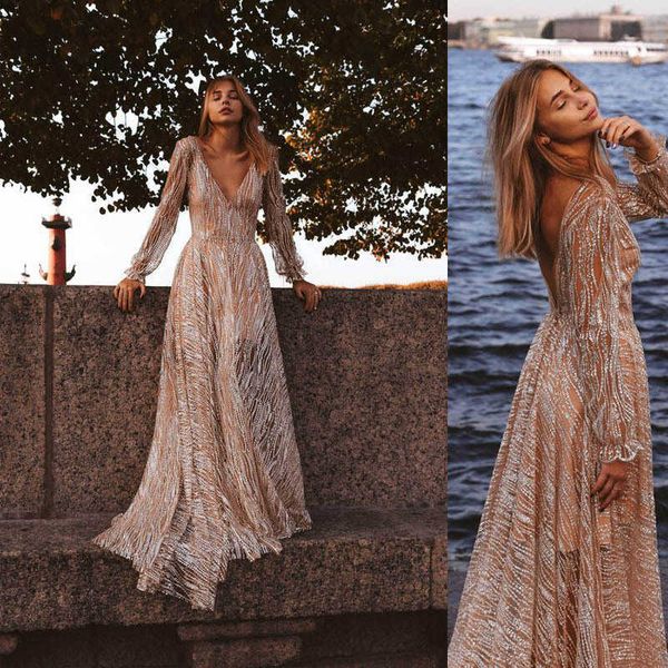 

luxury party evening dress 2021 women's deep v sleeve drs slim long skirt, Black