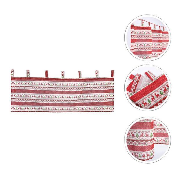 

curtain & drapes 1pc christmas adorable adorn home festive short window decor