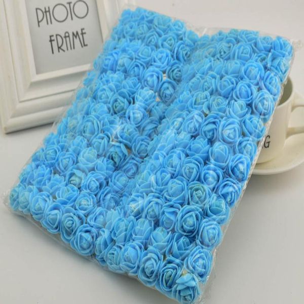 

144pcs 2cm mini foam teddy bear roses for home wedding fake decor scrapbook diy wreath gift box artificial flower jlljgf
