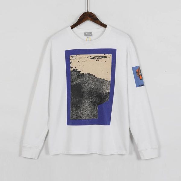 

2021 new long-sleeved lovers large print tee casual fashion loose hip hop t-shirts ccxo, White
