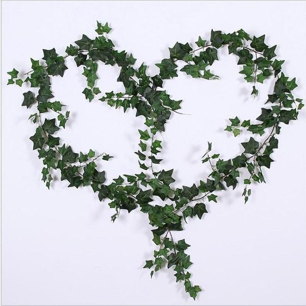 

2m vine seaweed-grape hanging artificial green plant wedding party decoration accessories rattan ivy home background decor