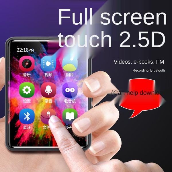 

& mp4 players full-screen bluetooth mp3 walkman student edition small external music player mp5 portable touch