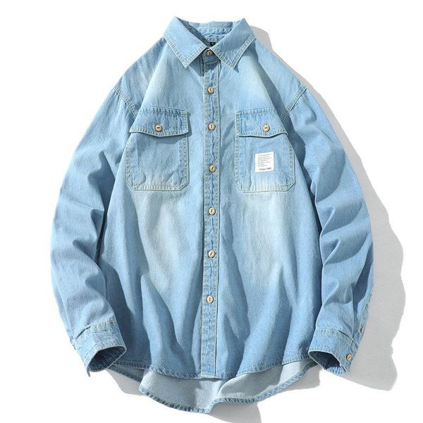 

men's jackets korean slim spring loose jacket student handsome trendy dress 2021 denim, Black;brown