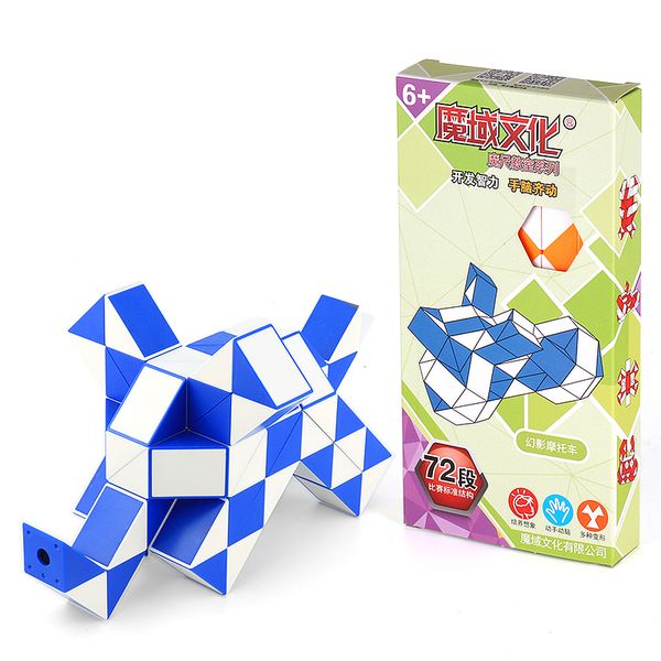 

new moyu cubing classroom 72 snake speed cubes twist magic puzzle toys for kids party favours colorful educational toys