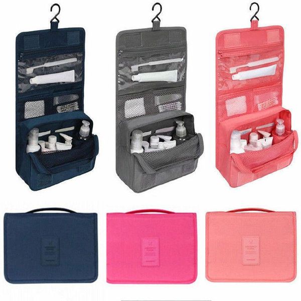 

toiletry kits noenname-null waterproof portable travel makeup washing case pouch solid color organizer cosmetic bag